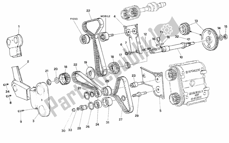 Todas las partes para Correa Dentada de Ducati Superbike 916 SP 1994